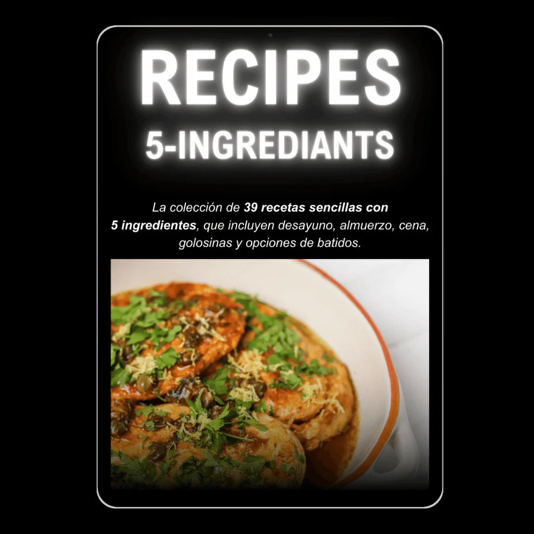 Recipes with 5 Ingredients Cookbook / E-Book