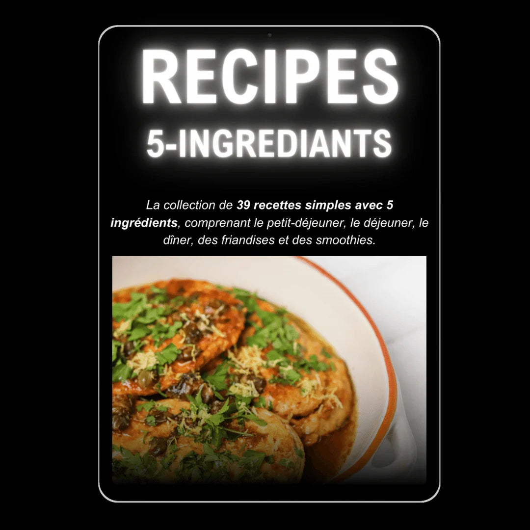 Rezepte mit 5 Zutaten Kochbuch / E-Book (schnell und einfach gesund essen)