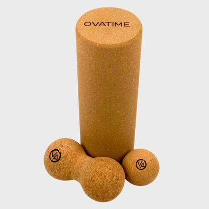 Kit fascia en liège - rouleau, mini-balle, duo ball