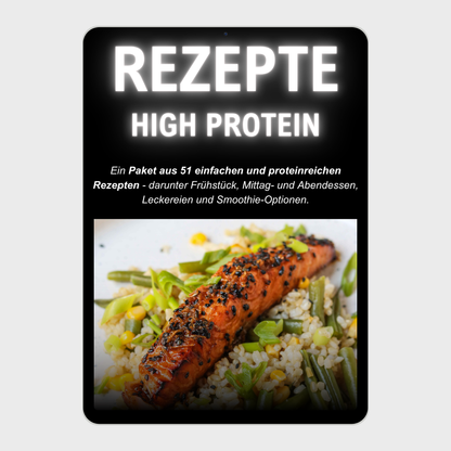 High Protein Rezepte Kochbuch / E-Book