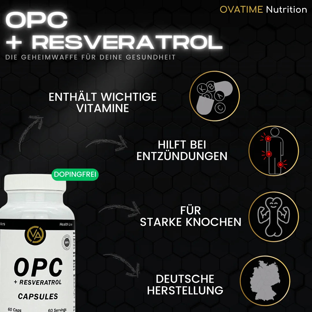OVATIME Nutrition OPC + Resveratrol 60 Kapseln