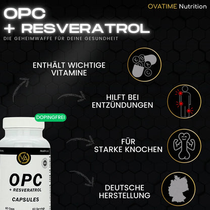 OVATIME Nutrition OPC + Resvératrol 60 gélules