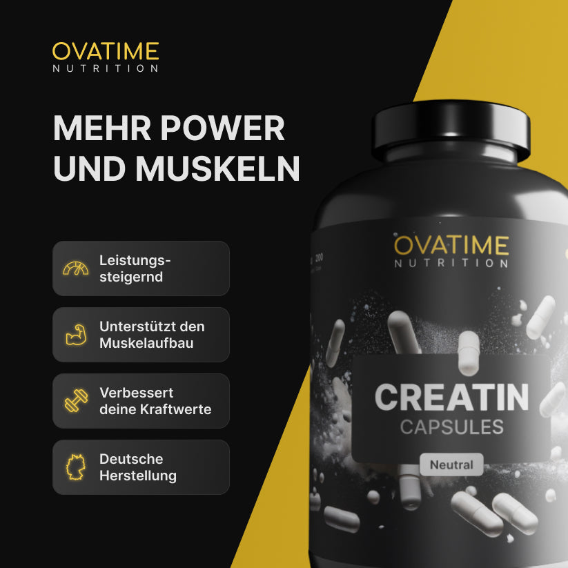 OVATIME Nutrition Créatine 200 gélules