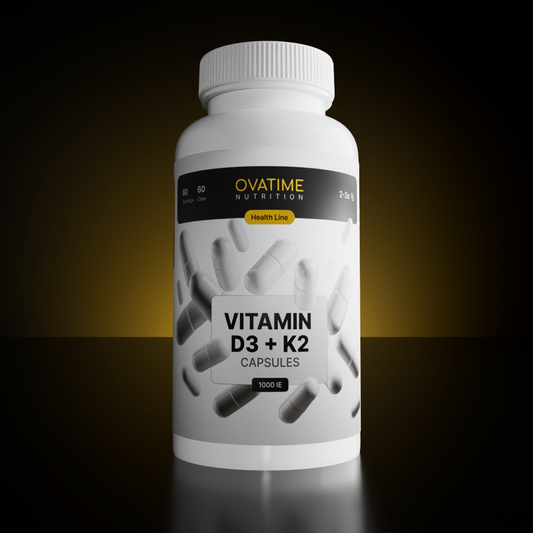 OVATIME Nutrition Vitamine D3+K2 1000 UI 60 gélules 