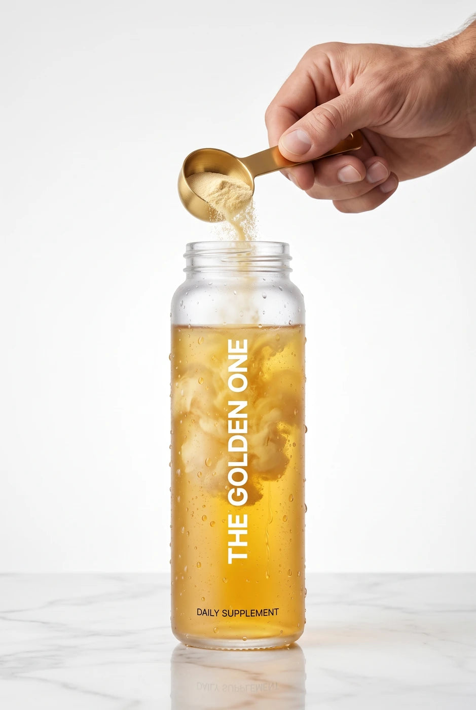 Mit 300 ml Wasser shaken